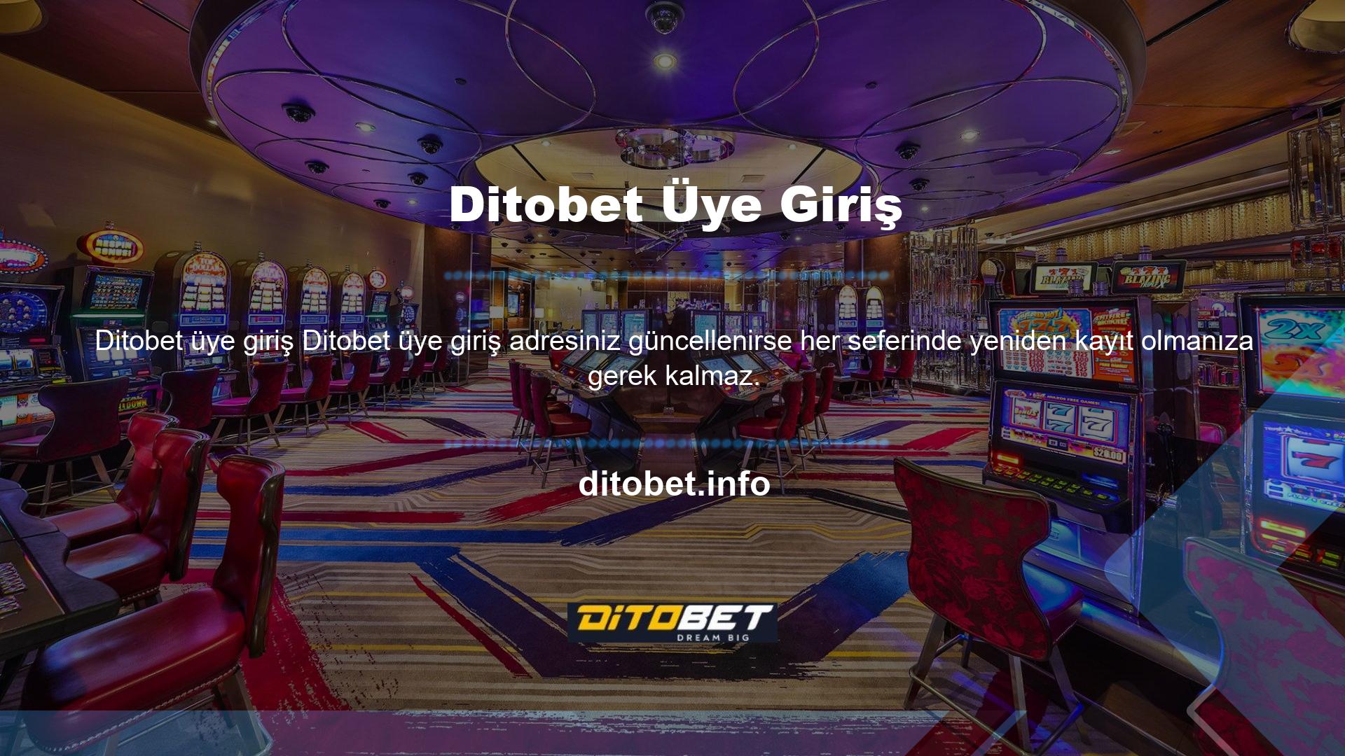 Ditobet kayıt işlemini tamamladıktan sonra Ditobet ailesinin bir parçası oluyorsunuz