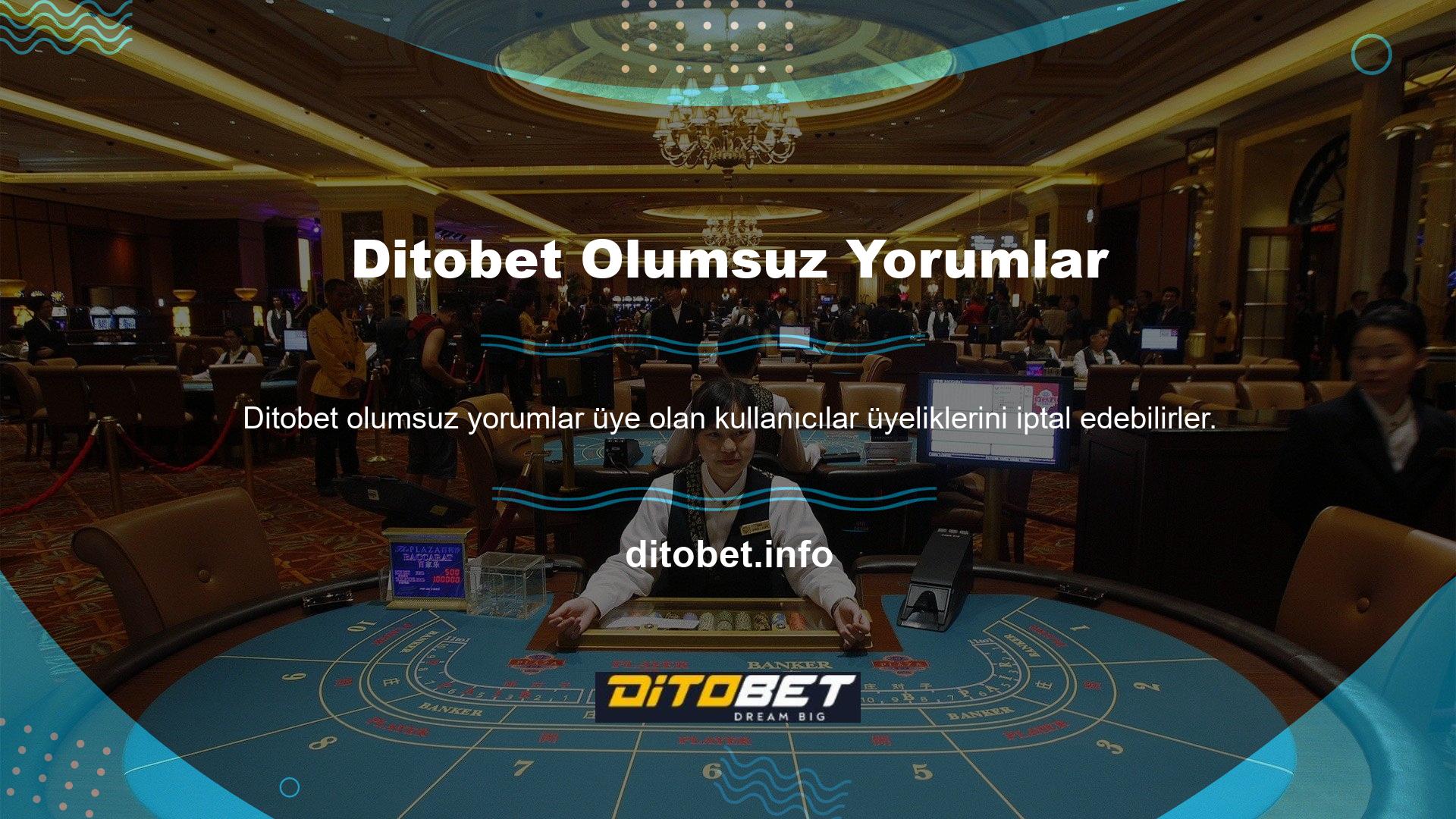 Ditobet kullanıcıları ayrıca bahis sitesinin web sitesinden dosya gerektirip gerektirmediğini de kontrol edebilirler